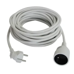 Rallonge blanche H05VVF 3G1 5mm² 10m avec clapet