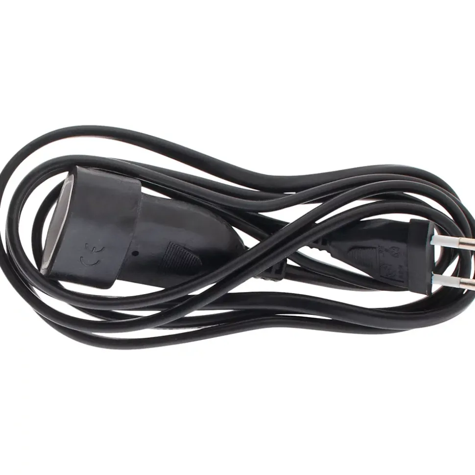 Rallonge de câble HO5VV-F 2x1mm² - 2m - noir - Zenitech
