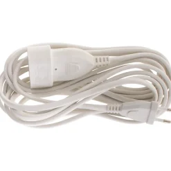 Rallonge de câble HO5VV-F 2x1mm² - 5m - blanc - Zenitech