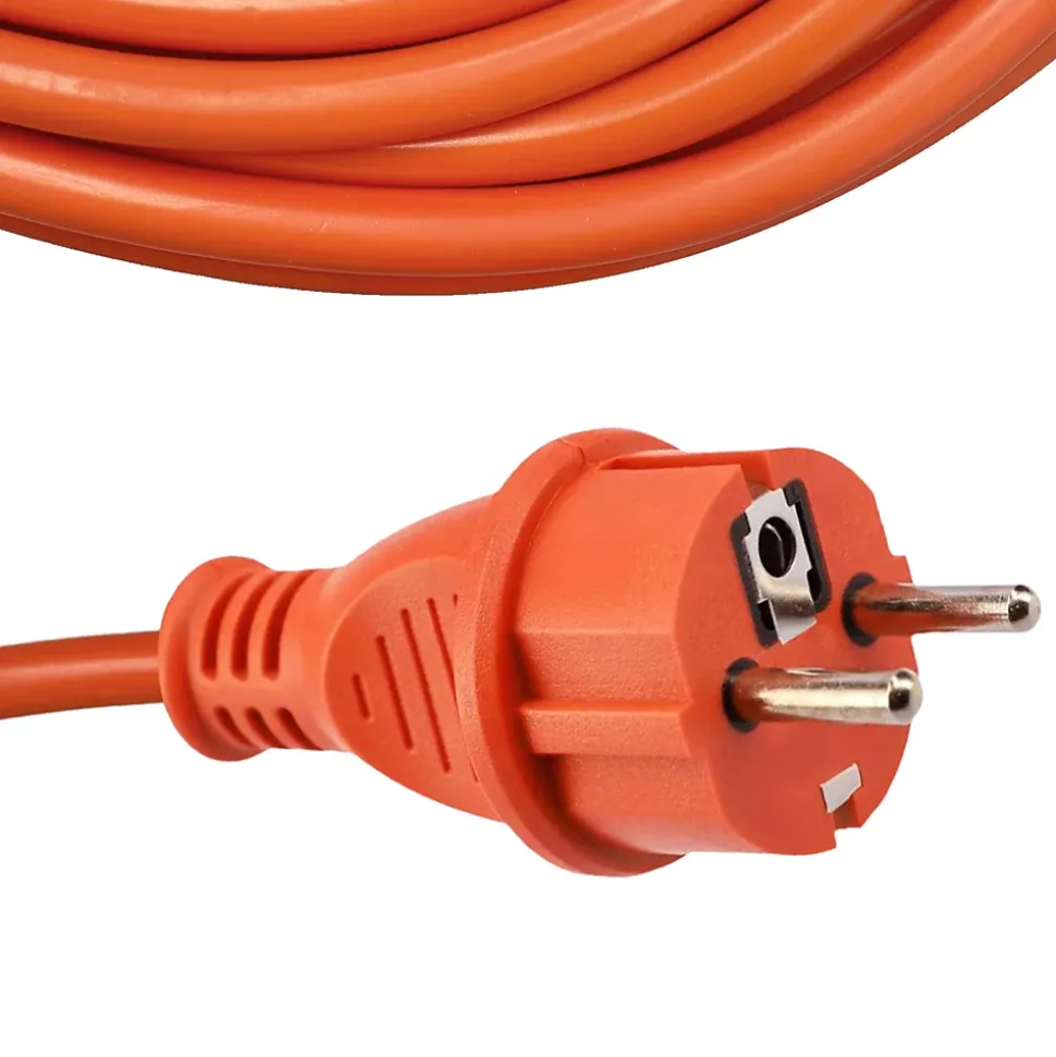 Rallonge de jardin orange Schuko 15 m 3x1,5 mm² IP44 HOROZ
