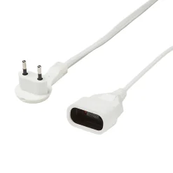 Rallonge intérieur H03VVH2-F Diall 2 x 0.75mm² 3m prise blanc
