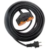 Rallonge IP44 2 prises + clapet 5m Zenitech