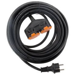 Rallonge IP44 2 prises + clapet 5m Zenitech