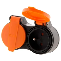 Rallonge IP44 2 prises + clapet 5m Zenitech