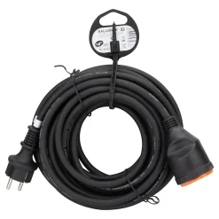 Rallonge IP44 10m + clip fixation orange Zenitech