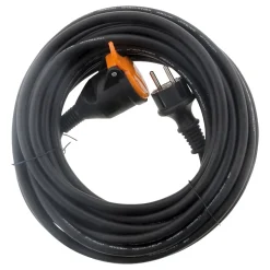 Rallonge IP44 10m + clip fixation orange Zenitech