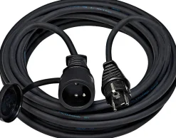 Rallonge électrique 10 m câble H07RN-F 3G2,5 avec prise clapet IP44 - 3500 W