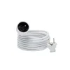 Rallonge électrique câble H05VVF 3G1,5 mm², 3680 W coloris blanc longueur 3 m