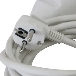 Rallonge électrique câble H05VVF 3G1,5 mm², 3680 W coloris blanc longueur 3 m