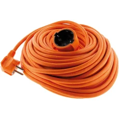 Rallonge électrique Schuko 2P+T 25m - Orange - Zenitech