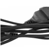 Rallonge électrique textile 1.5m - Noir - Chacon