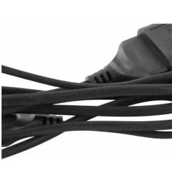 Rallonge électrique textile 1.5m - Noir - Chacon