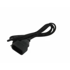 Rallonge électrique textile 1.5m - Noir - Chacon
