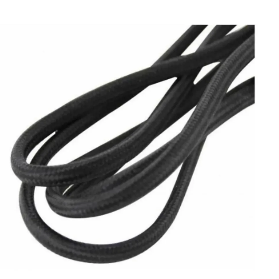 Rallonge électrique textile 1.5m - Noir - Chacon