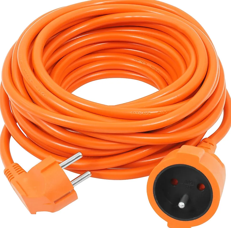 Rallonge électrique 3x1,0 mm 10 m orange