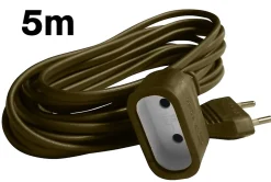Rallonge 5m - HO3VVH2F 2x0,75mm² 6A - or - Zenitech
