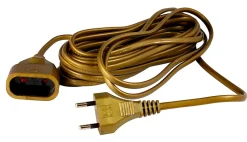 Rallonge 5m - HO3VVH2F 2x0,75mm² 6A - or - Zenitech