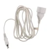 Rallonge 2m - HO3VVH2F 2x0,75mm² 6A - blanc - Zenitech