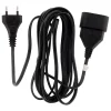 Rallonge 2m - HO3VVH2F 2x0,75mm² 6A - noir - Zenitech