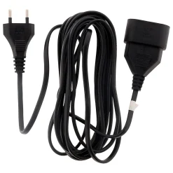Rallonge 2m - HO3VVH2F 2x0,75mm² 6A - noir - Zenitech