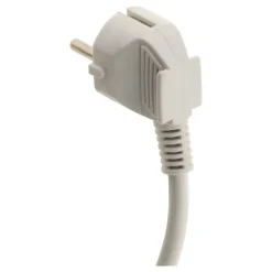 Rallonge 1,90m - HO3VVH2F 2x0,75mm² 6A - blanc - Zenitech