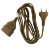 Rallonge 3m - HO3VVH2F 2x0,75mm² 6A - or - Zenitech