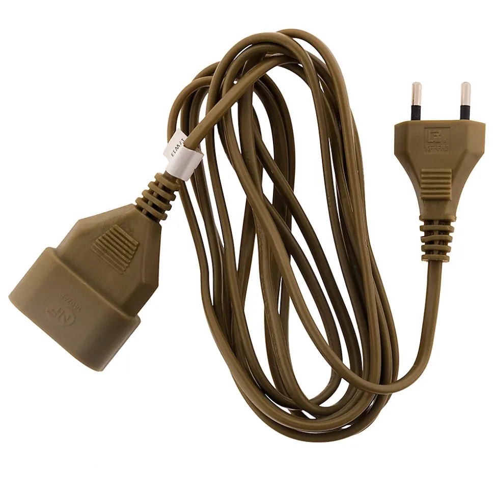 Rallonge 3m - HO3VVH2F 2x0,75mm² 6A - or - Zenitech