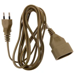 Rallonge 3m - HO3VVH2F 2x0,75mm² 6A - or - Zenitech