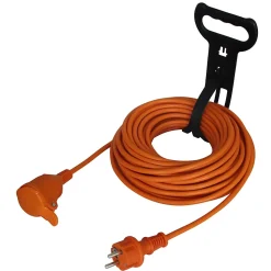 Rallonge orange Diall H05VVF 3G1 5mm² 20m avec clapet