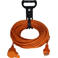 Rallonge orange Diall H05VVF 3G1 5mm² 40m avec clapet