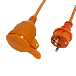 Rallonge orange Diall H05VVF 3G1 5mm² 40m avec clapet