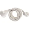 Rallonge Schuko HO5VV-F 3G1,5mm² 2m - blanc - Zenitech