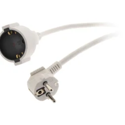 Rallonge Schuko HO5VV-F 3G1,5mm² 5m - blanc - Zenitech