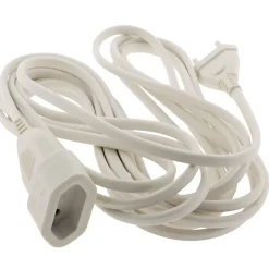 Rallonge Schuko HO5VV-F 3G1,5mm² 5m - blanc - Zenitech