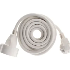 Rallonge Schuko HO5VV-F 3G1,5mm² 5m - blanc - Zenitech