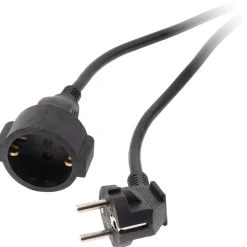 Rallonge Schuko HO5VV-F 3G1,5mm² 5m - noir - Zenitech