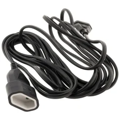 Rallonge Schuko HO5VV-F 3G1,5mm² 5m - noir - Zenitech