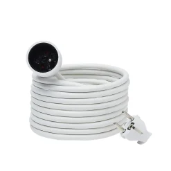 Rallonge secteur Power3All NFL-001 longueur 5 m câble H05VVF 3G1 5mm² 3680W pour 230V maxi