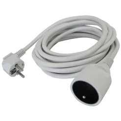 Rallonge secteur Power3All NFL-001 longueur 5 m câble H05VVF 3G1 5mm² 3680W pour 230V maxi