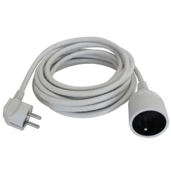 Rallonge secteur Power3All NFL-001 longueur 5 m câble H05VVF 3G1 5mm² 3680W pour 230V maxi