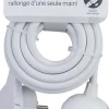 Rallonge secteur Thomson Easyject longueur 3 m câble H05VV-F 3G1,5mm² 3680W pour 230V maxi
