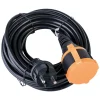 Rallonge étanche 25m clip de fixation orange Zenitech