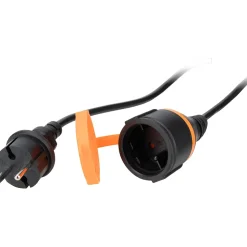 Rallonge étanche 25m clip de fixation orange Zenitech