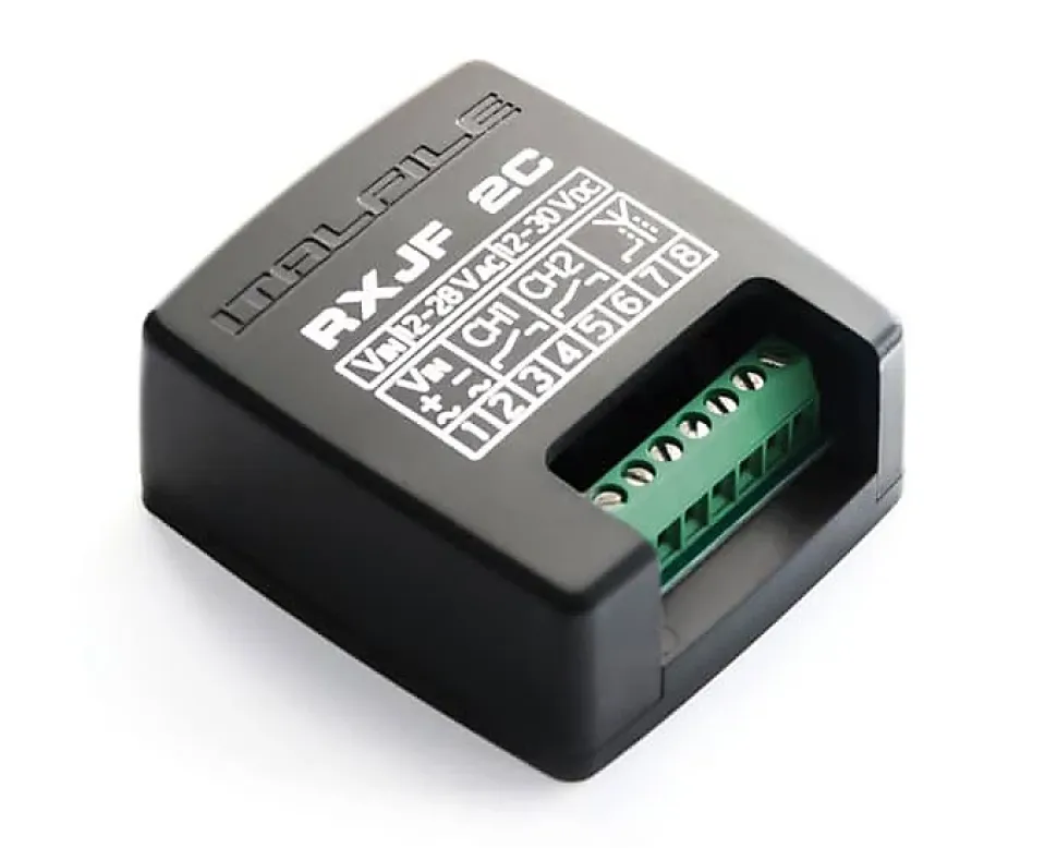 Récepteur JANE RXJF 2C (code fixe) pour portail et garage