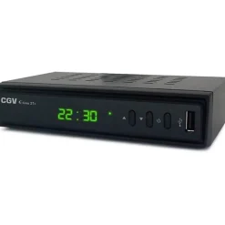 Récepteur TNT HD CGV ETIMO 2TC double tuner HDMI 1080p USB Ethernet Noir