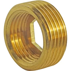 Réduction laiton avec butée interne Mâle 20/27 (3/4") - Femelle 15/21 (1/2"), lot de 2