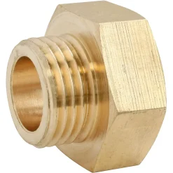 Réduction laiton Femelle 15/21 (1/2") - Mâle 12/17 (3/8"), lot de 2