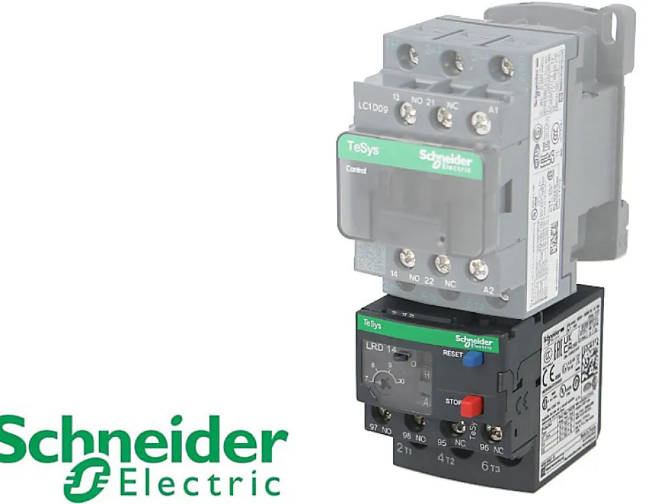Relais thermique pour contacteur TeSys LC1D, réglable de 0,63 à 1A