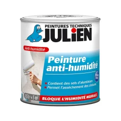 Revêtement étanche à base de résine pliolite pour caves et sous sols Julien satin blanc satiné 0,5L