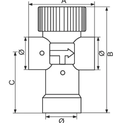 Régulateur thermostatique - F 3/4' - Mixcal - Thermador
